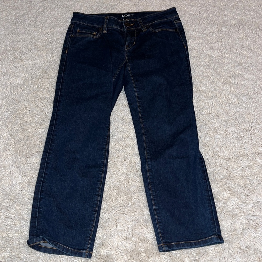 Loft modern crop jeans